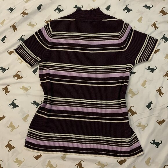 Sag Harbor Petite Short Sleeve Knit - Picture 5 of 5